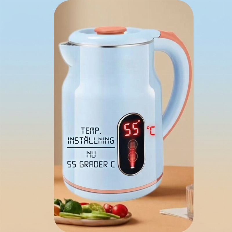 ☕️50% RABATT♨️Elektrisk vattenkokare med smart temperaturkontroll, håller önskad temperatur💧