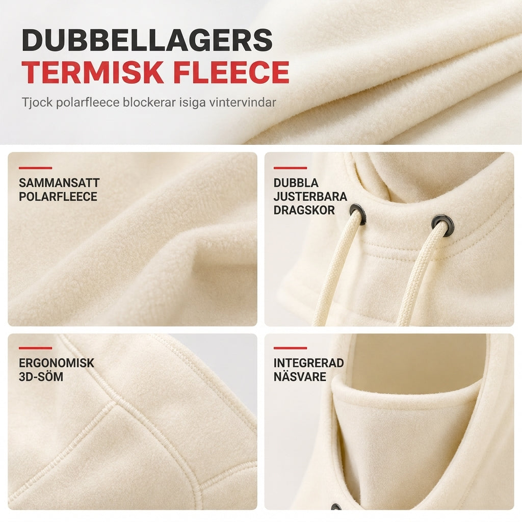 🧣 50 % RABATT NU! ❄️ Varm vinterbalaclava för utomhusbruk – tjock polarfleece & dimfri syn för skidåkning och cykling ⛷️