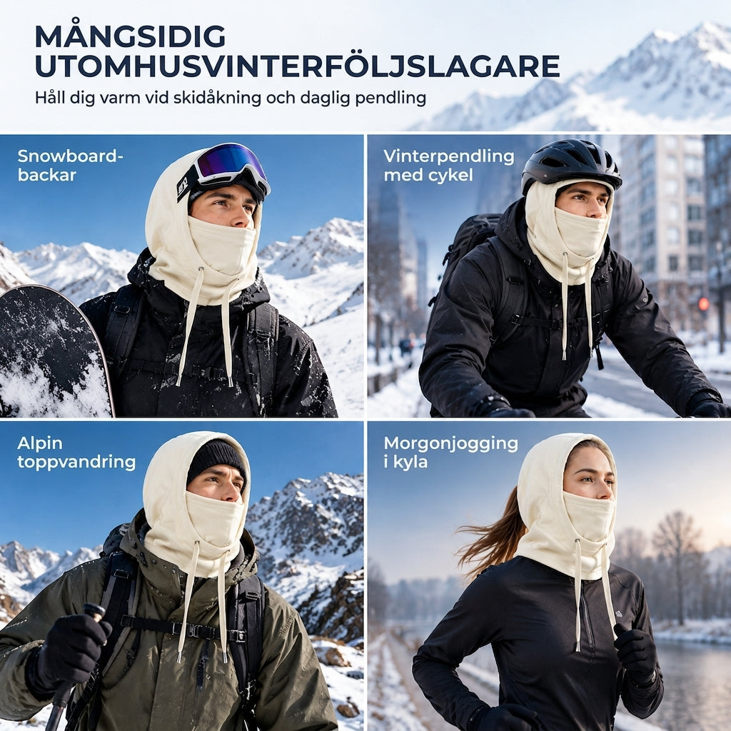 🧣 50 % RABATT NU! ❄️ Varm vinterbalaclava för utomhusbruk – tjock polarfleece & dimfri syn för skidåkning och cykling ⛷️