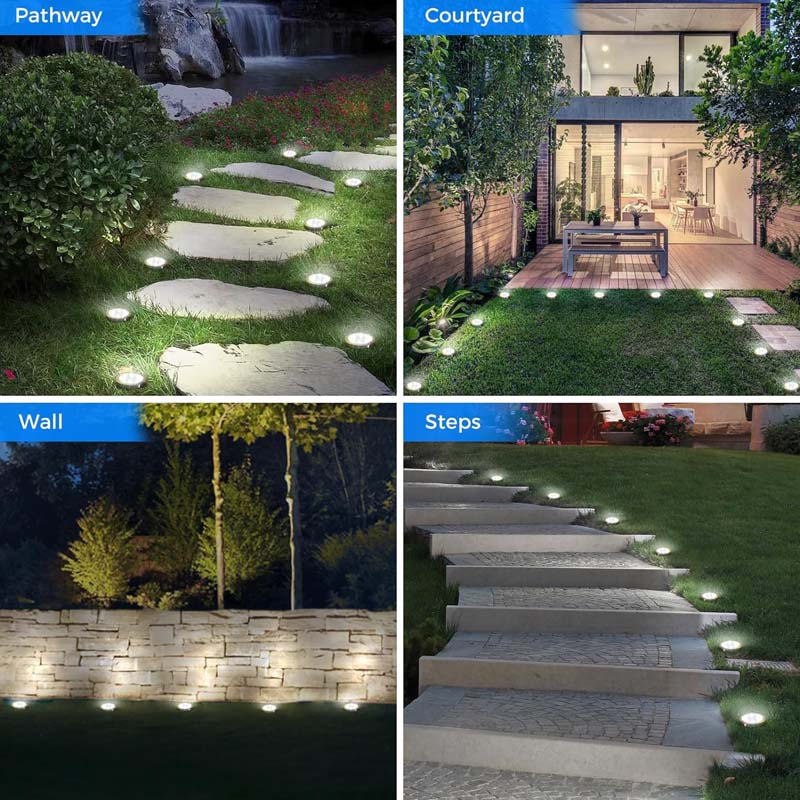 ☀️ 50% RABATT! ✨ Solcellsdrivna markspottar för trädgården (4-pack) – Vattentäta & automatiska LED-lampor 🌿