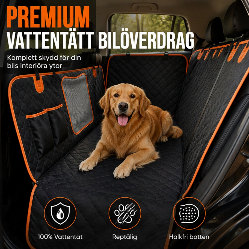 🐶 50 % RABATT NU! 🚗 Vattentåligt bilsätesskydd för husdjur – 4-i-1 design i 600D Oxford, skyddar mot smuts och repor 🛡️