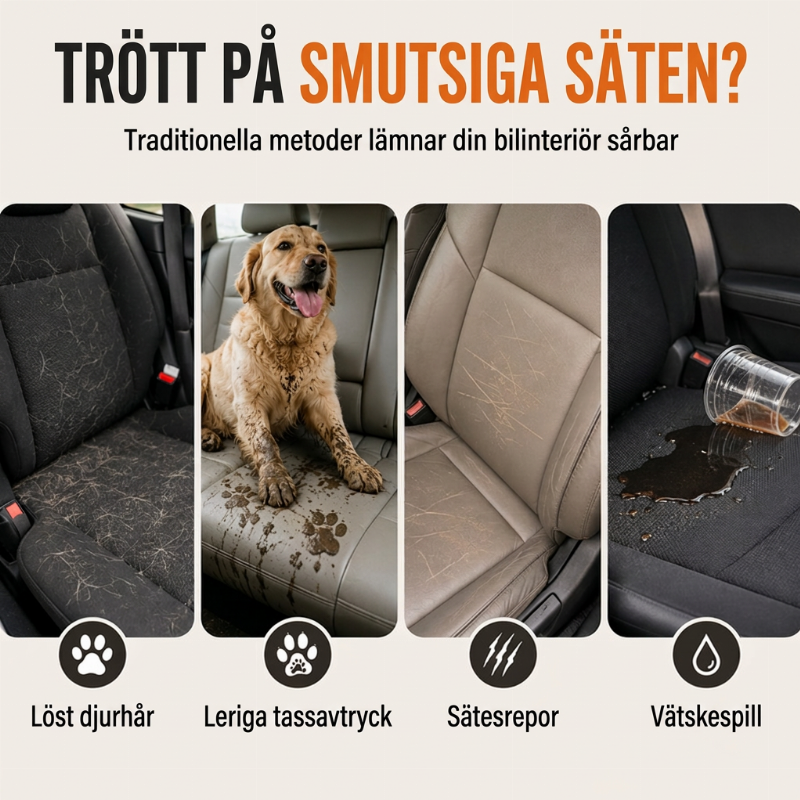 🐶 50 % RABATT NU! 🚗 Vattentåligt bilsätesskydd för husdjur – 4-i-1 design i 600D Oxford, skyddar mot smuts och repor 🛡️
