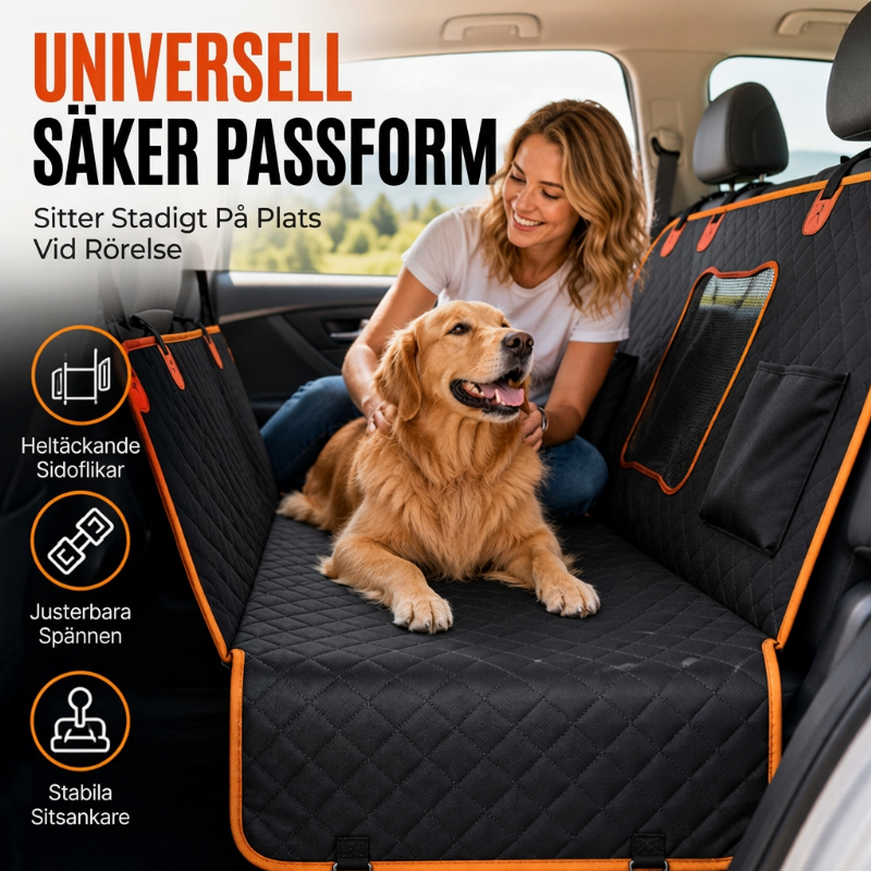 🐶 50 % RABATT NU! 🚗 Vattentåligt bilsätesskydd för husdjur – 4-i-1 design i 600D Oxford, skyddar mot smuts och repor 🛡️