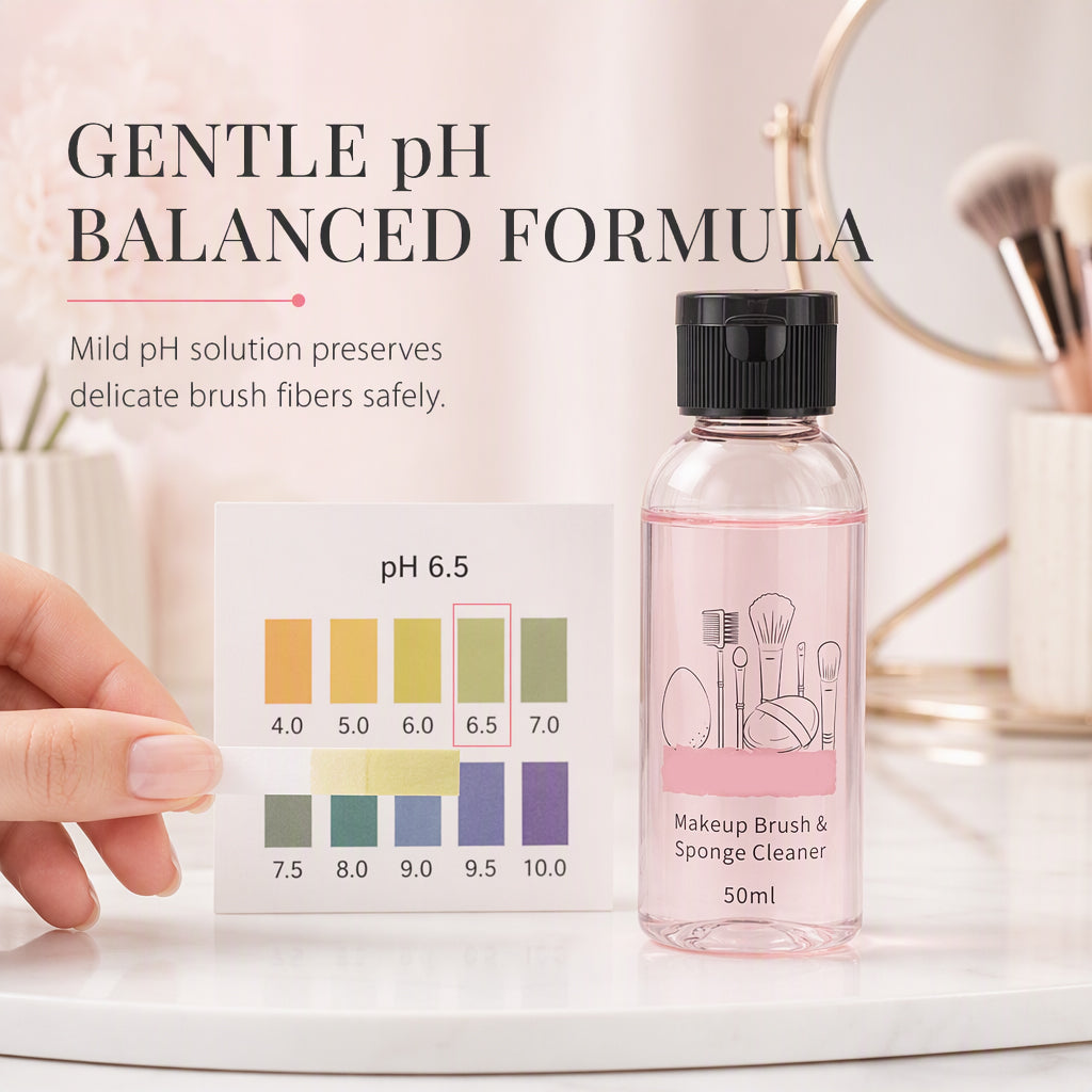 🔥50% OFF!!🧼Make-Up Sponge & Brush Cleaner – Rapid Stain Removal, pH Balanced & Gentle✨