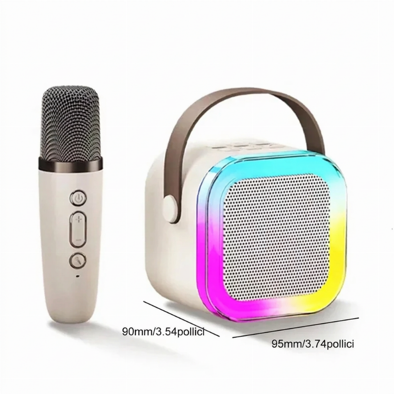 🎉 Spara 50 % nu! Minikaraokemaskin för barn med trådlösa mikrofoner – musik, kul och sång hemma 🎤✨