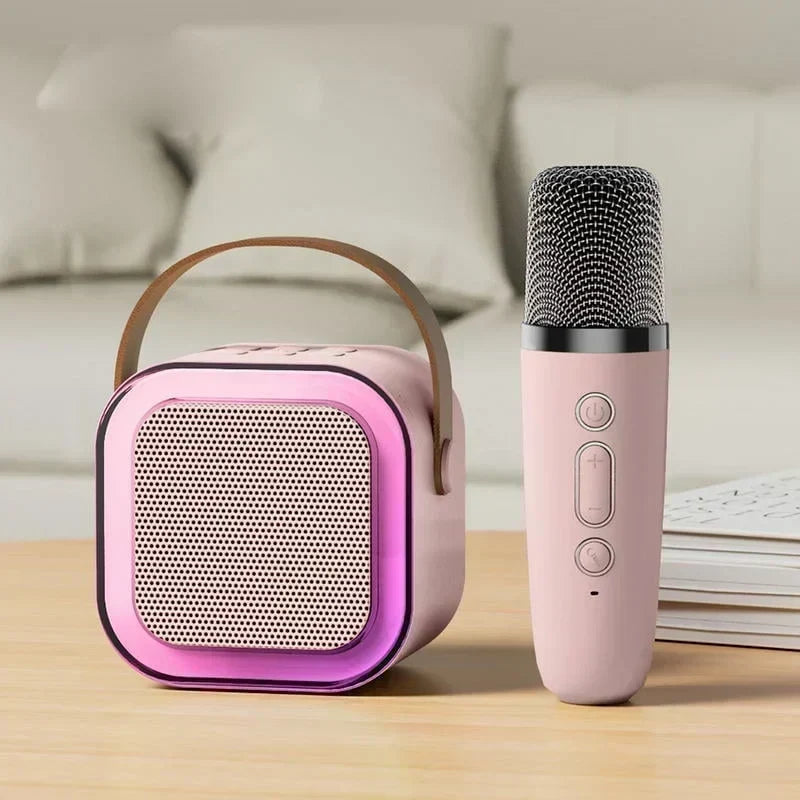 🎉 Spara 50 % nu! Minikaraokemaskin för barn med trådlösa mikrofoner – musik, kul och sång hemma 🎤✨