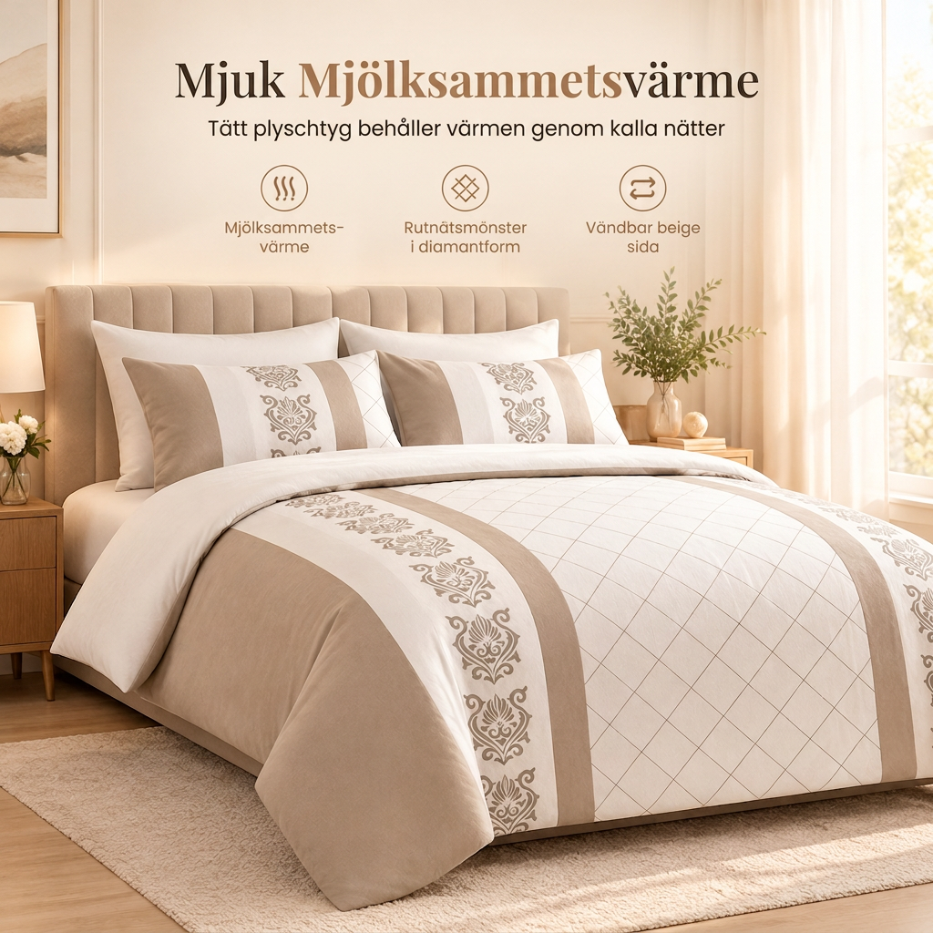 🌸 50 % RABATT JUST NU! 🌸 Vintervarmt sängklädesset med 3 delar
