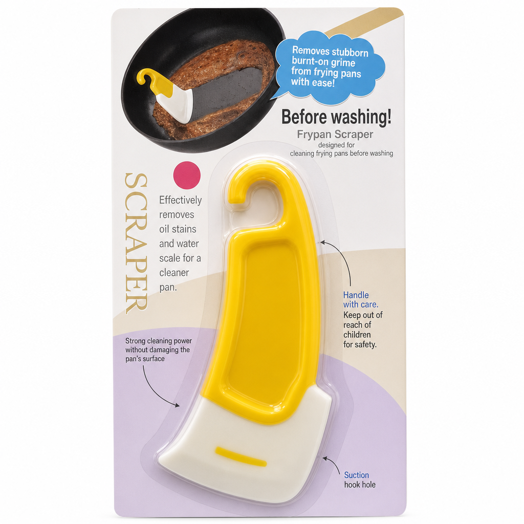 🍳 50 % RABATT! ✨ Värmebeständig, flexibel skrapa och rengörare för stekpannor – repfri TPE-kant som tar bort 95 % av fettet före diskning, anpassar sig efter djupa kurvor och blandningsskålar, ergonomiskt halkfritt grepp och tål diskmaskin – 2 färger 🧽