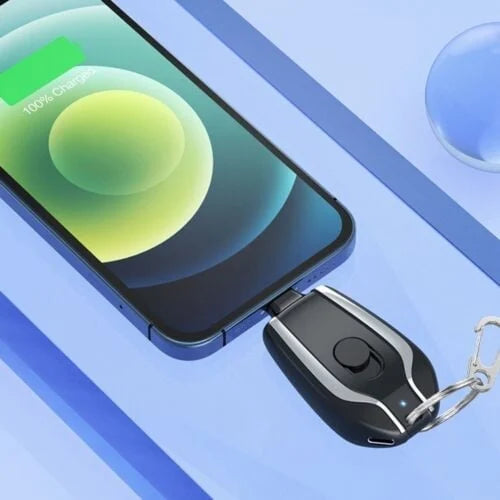 🔋 50 % RABATT NU! 🗝️ Nyckelringsbar laddningsbank med 1500 mAh – ultralätt, Type-C & snabbladdning för nödsituationer 📱
