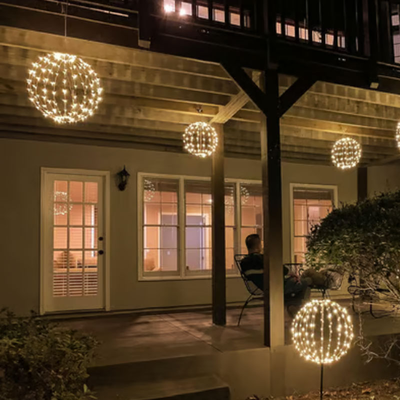 ✨ 50% RABATT! ✨ Hängande LED-Ljussfär – Vikbar Dekorativ Ljusboll för Trädgård, Fest & Högtider 🌟