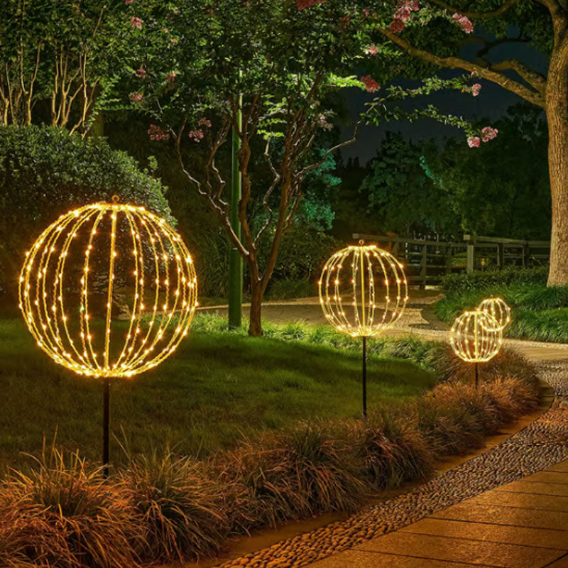 ✨ 50% RABATT! ✨ Hängande LED-Ljussfär – Vikbar Dekorativ Ljusboll för Trädgård, Fest & Högtider 🌟