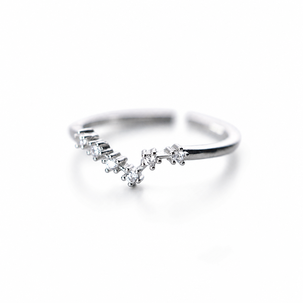 🔊🔊50 % RABATT🔥💍Justerbar glittrande stjärnteckenring💍