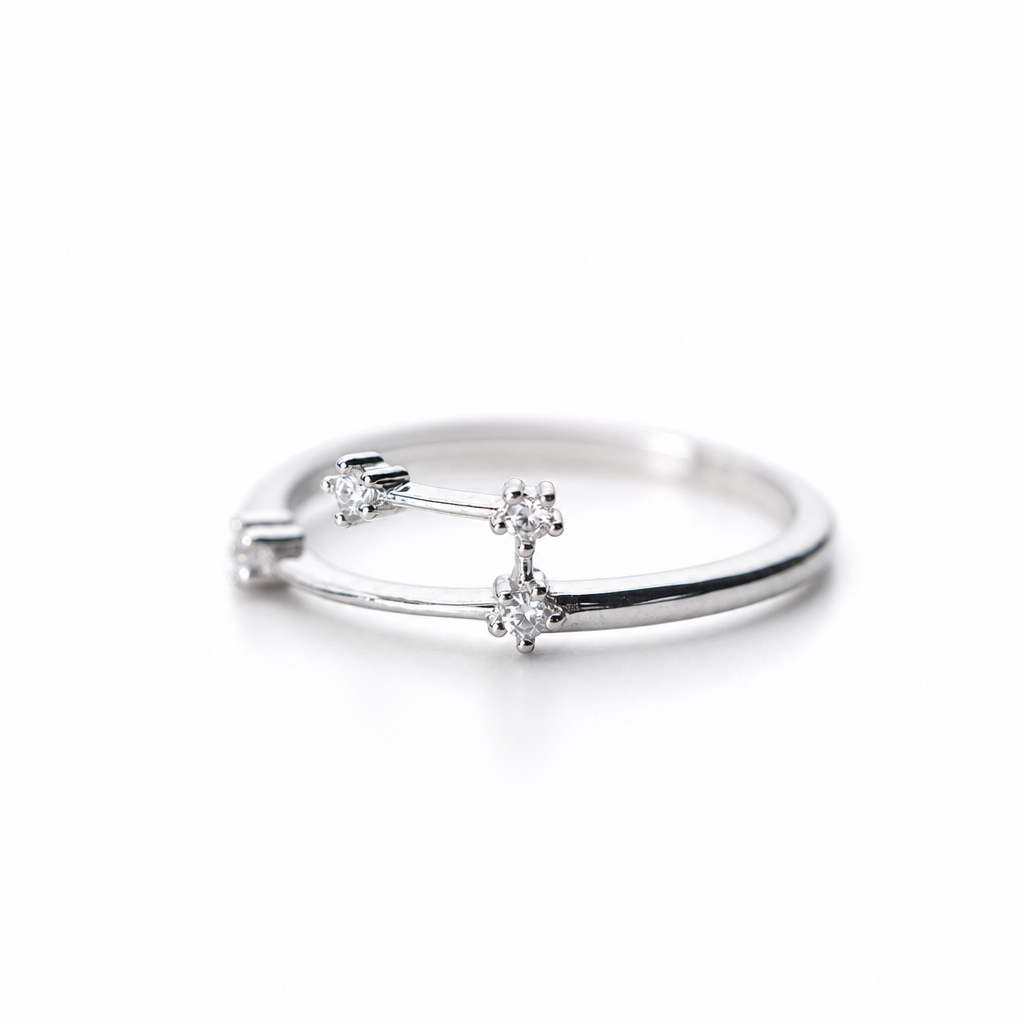 🔊🔊50 % RABATT🔥💍Justerbar glittrande stjärnteckenring💍