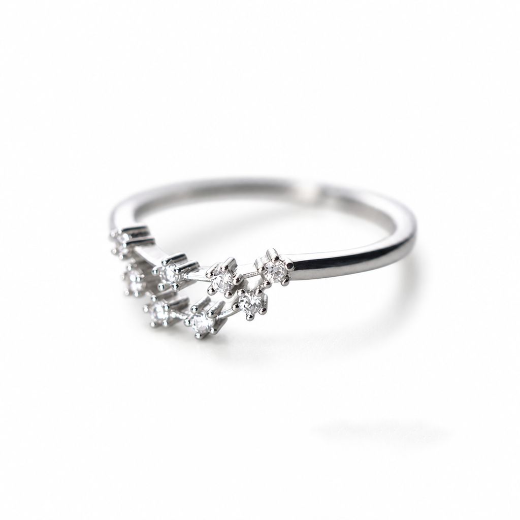 🔊🔊50 % RABATT🔥💍Justerbar glittrande stjärnteckenring💍