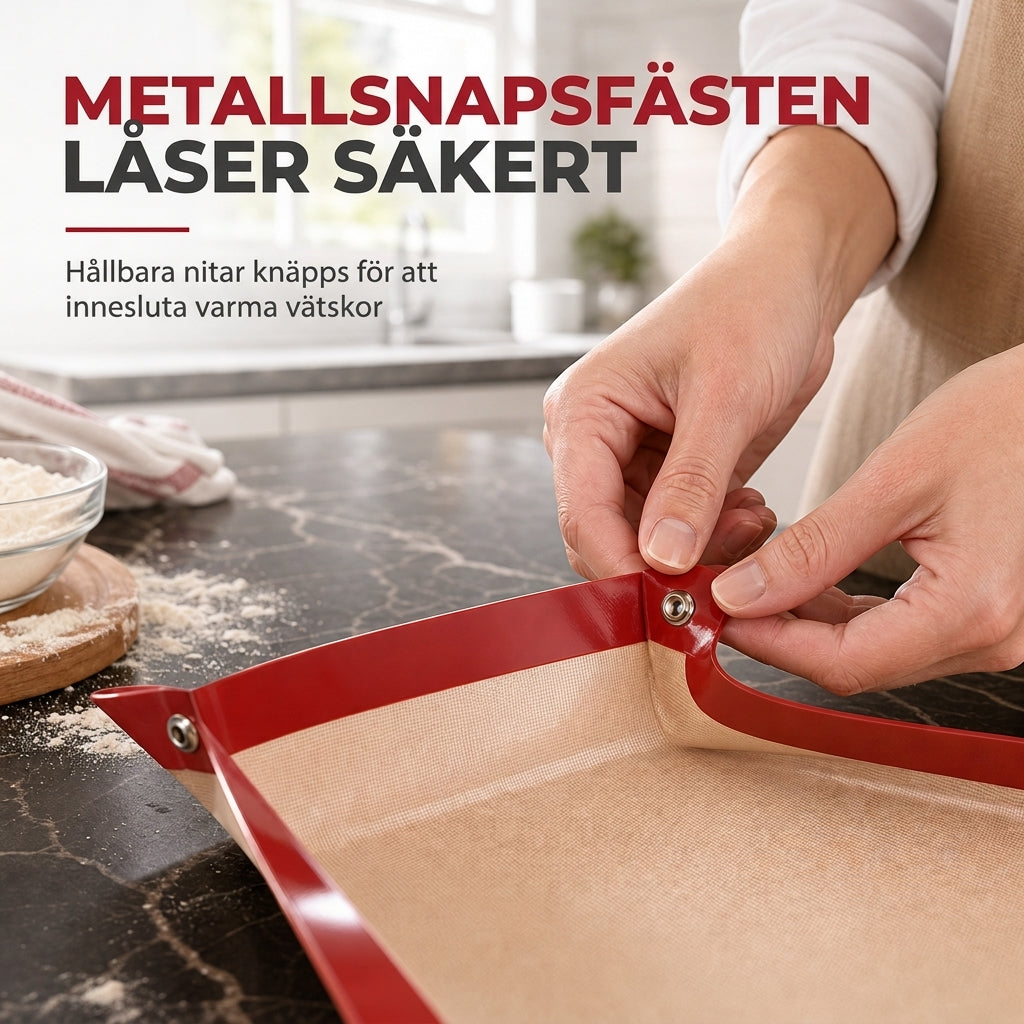 Non Stick Silikon bakmatta Värmebeständig Fiberglassugnslöv för Macarons och bakverk